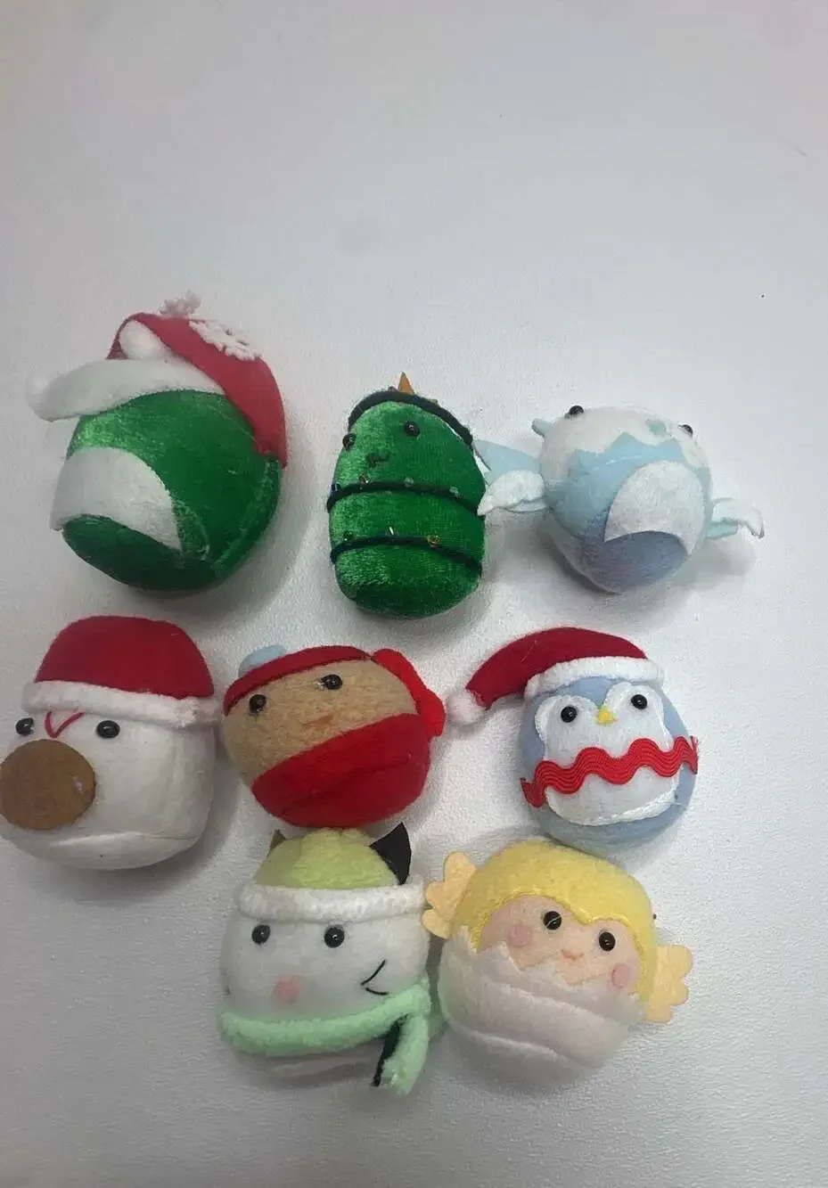 Squishmallows Classic Holiday Squad Ornament 8-Piece Plush Set